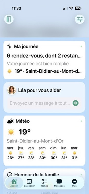 Accueil edenfamily avec Ma journée et l’assistante Léa