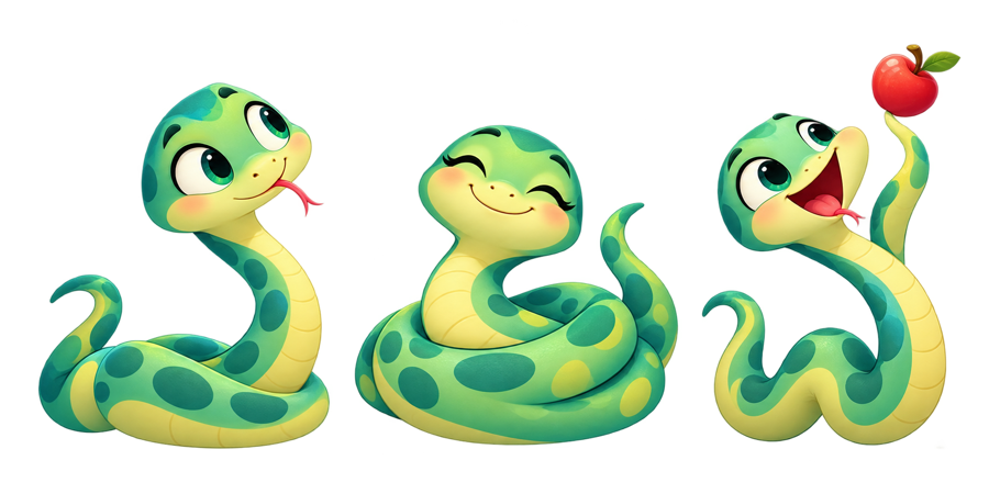 Petits serpents amusants du jeu Snake
